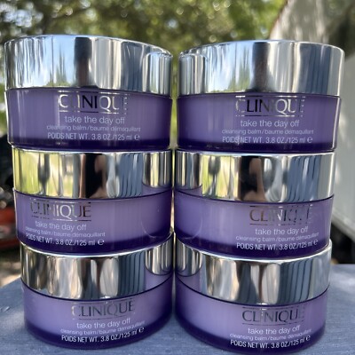 Clinique Take the Day Off Cleansing Balm 3.8oz Fragrance Free New! 6pack