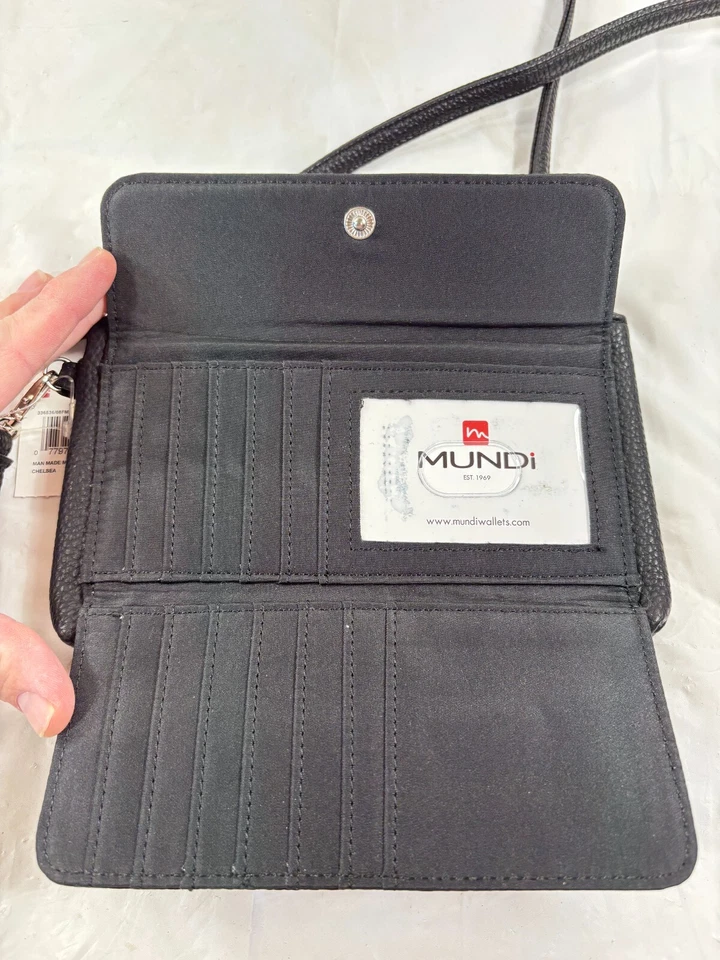 Mundi Chelsea Bandolera Negra Pulsera Nueva Foto 4 de 4