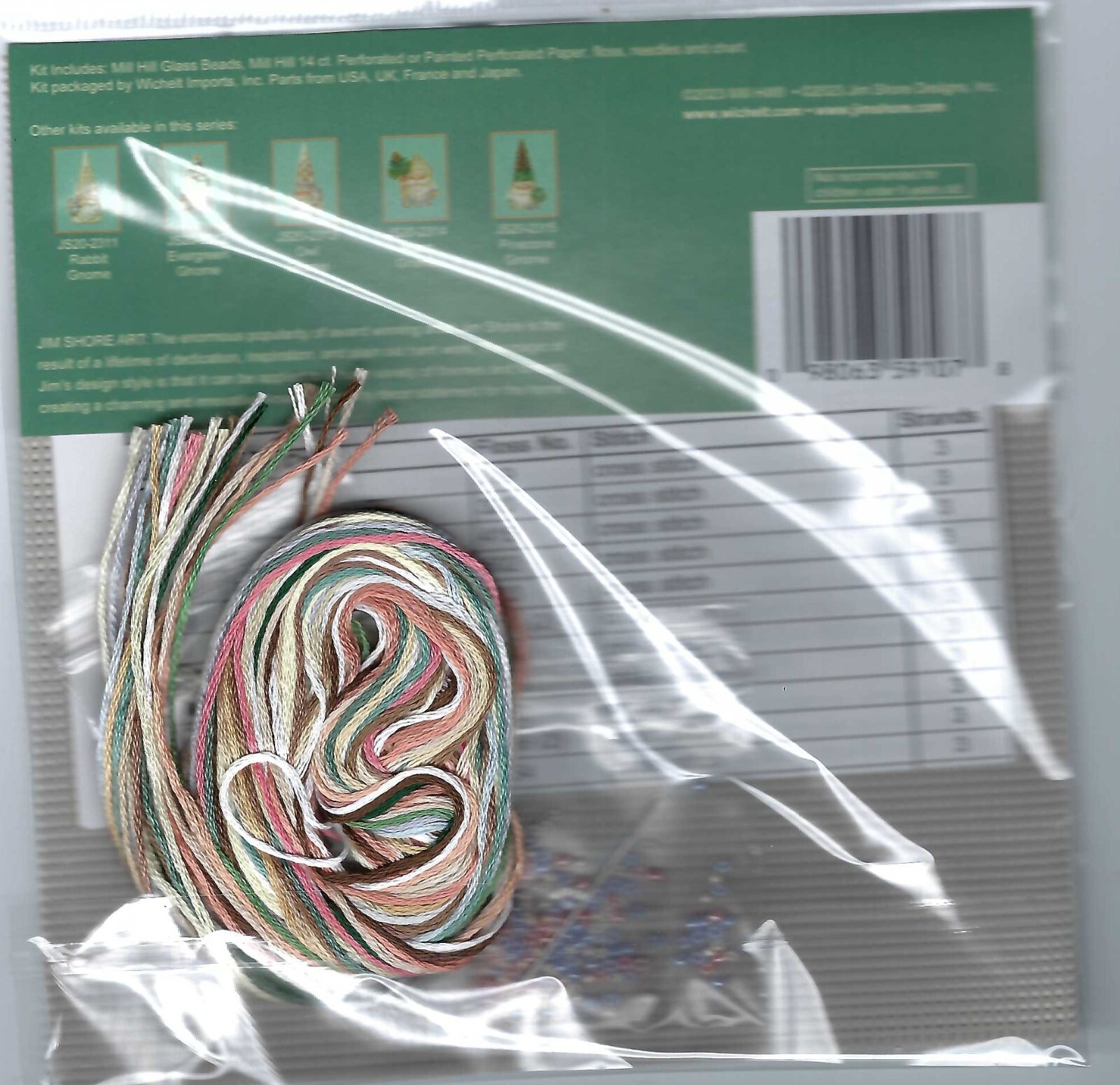 Acron Gnome Jim Shore Beads Mill Hill Cross Stitch Kit Falak Tayyeb Platinum Government