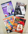 LOT 4 Magazines Creative Machine Embroidery Quilting Piecing Ideas Gifts NO SEW — photo 1