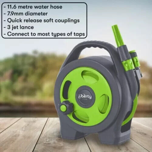 Compact retractable water fill Hose Reel 11.5 Metres for barge motorhome caravan - Picture 1 of 8