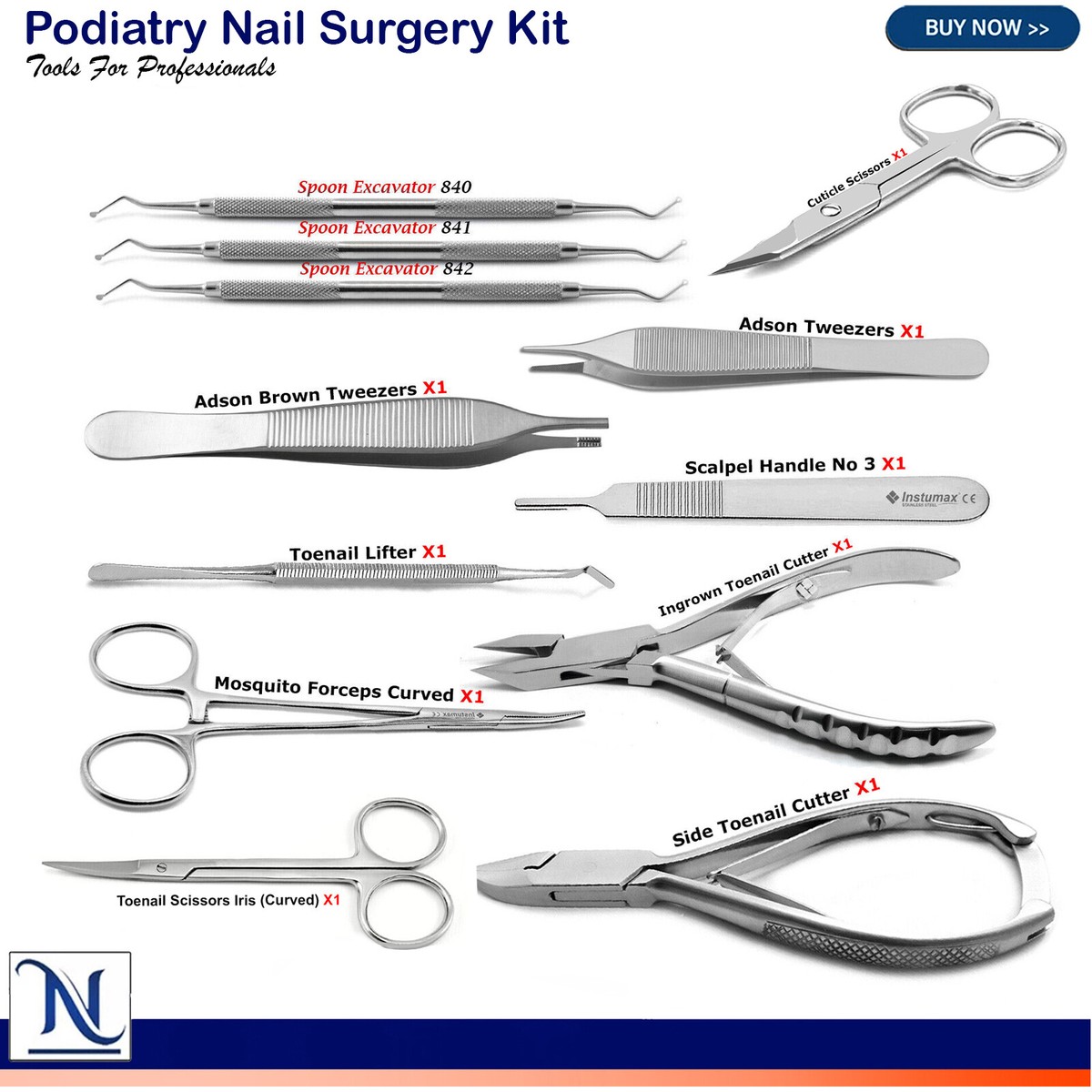 Ingrown Toenail Removal Kit Surgical Nipper Thick Nail Cutter Cortador de  Uñas