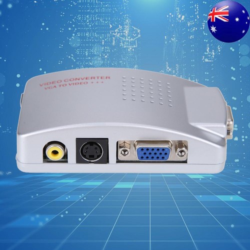 PC Laptop VGA to TV RCA Composite S-video Switch Converter Signal Adapter
