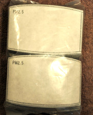 100 PM2.5 Activated Carbon 5 Layer Mask Filter Inserts New Sealed