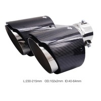 Simoni Racing TRX/118R Doppelrund Endrohr Aus Carbonfaser, Universal, Versetzt