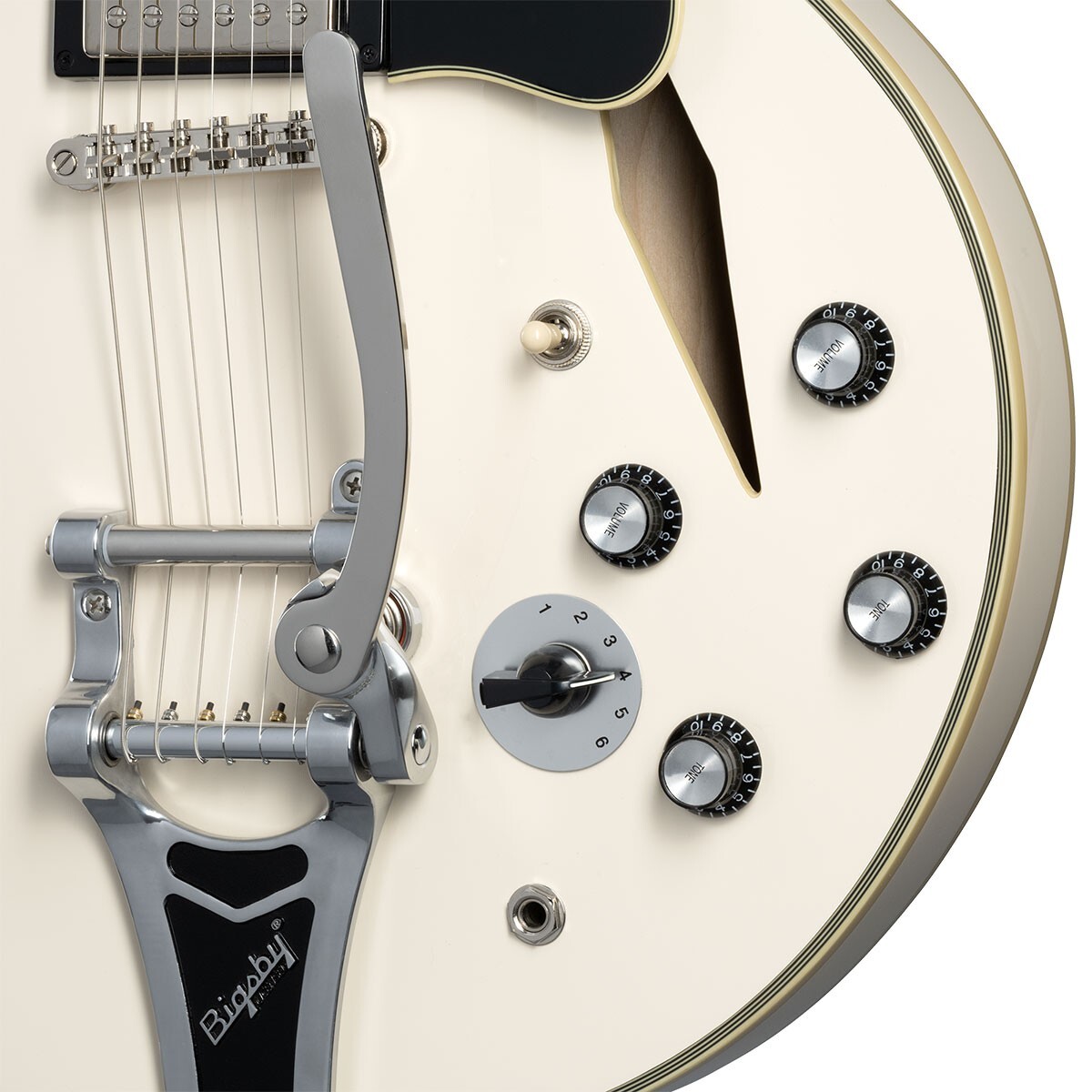 ギター Epiphone /Shinichi Ubukata ES-355White Epiphone Shinichi Ubukata ES-355 Custom Bigsby Classic White