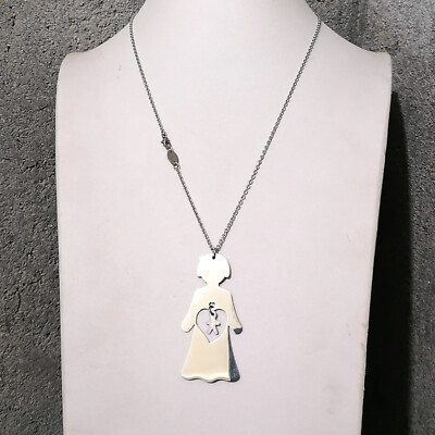 For expectant mothers (pregnant women) with love Stainless steel necklace