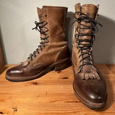 Chippewa USA Golden Crazy Horse 29405 Leather Packer Logger Boots Men’s 10.5 D