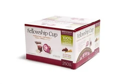 Broadman Church Supplies Prefilled Communion Fellowship Cup Juice & Wafer 250 ct