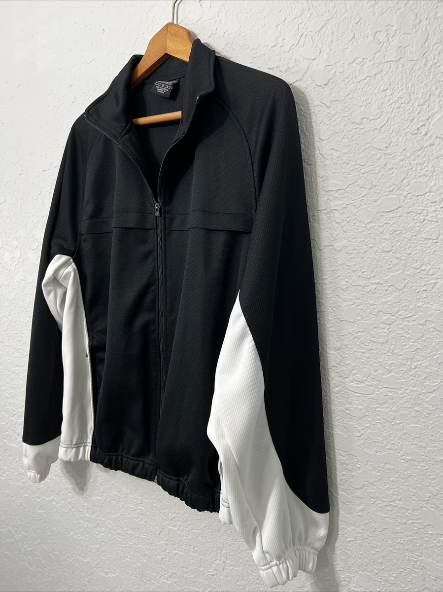 Vintage Nike Mens Black & White Full Zip Jacket RN 56323 Vintage Nike Mens Black & White Full Zip Jacket RN 56323