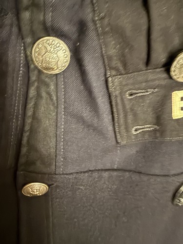 Greg Lauren Sailor Patch Work Peacoat Navy Blue Size 2 (50) - Picture 3 of 11