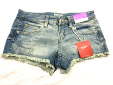 NWT MOSSIMO SUPPLY WOMENS DISTRESSED JEANS SHORTS SIZE 3