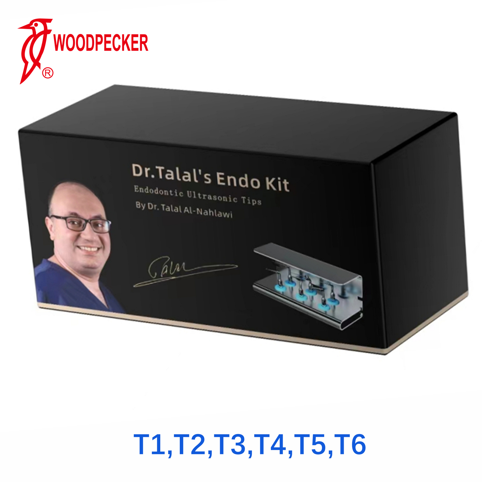 WOODPECKER Dr. Talal's endodontic Ultrasonic Tips T1,T2,T3,T4,T5,T6 Set