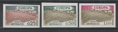 STAMPS-1962 MONK EUROPE VARIETY 3 VALUES NOT SERRATED MNH E/7198