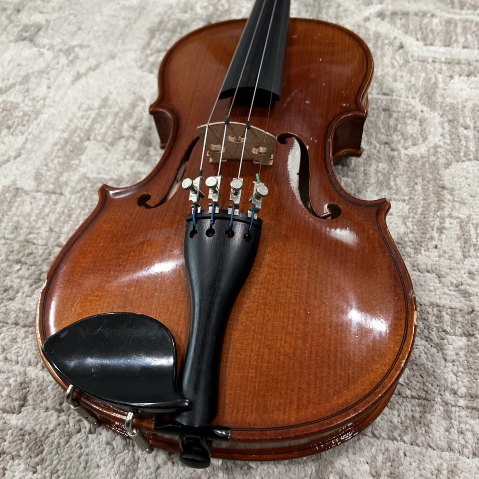 Glaesel Shop Adjusted VI30E2 2/4 Violin Stringed School Instrument w/ Bow C PICS - Image 3 of 4