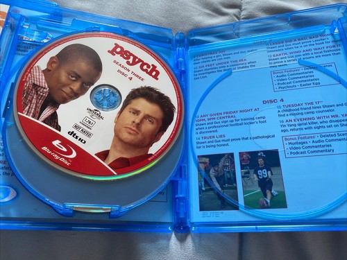 Psych Season Three 3 Blu Ray, Region A, Discs LN Read!! - Picture 5 of 8