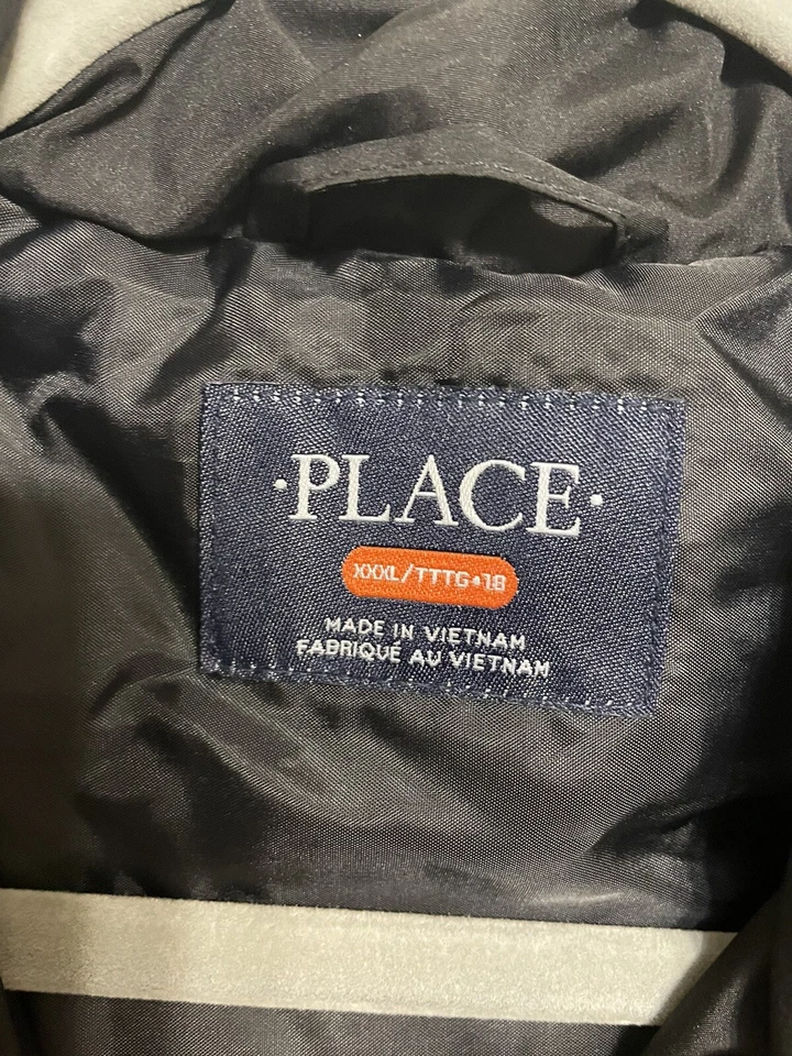 The Children’s Place Puffer Jacket Water Resistant Size 3XL (18) Black Unisex - Image 4 of 4