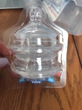 NUBY Comfort Replacement Nipples Advanced DUAL- Vent Valve 3 m Ships N 24h