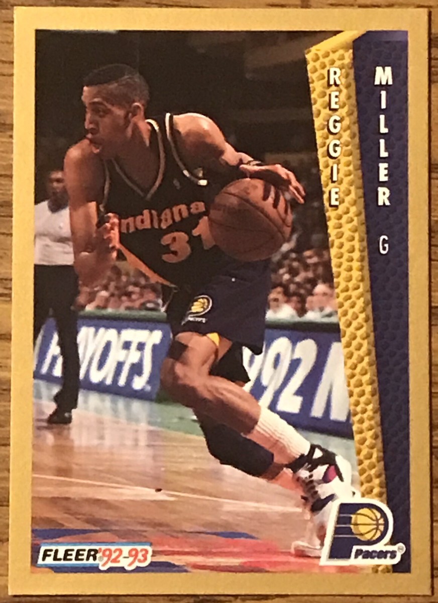 Reggie Miller 1992-93 Fleer Basketball Card #91 Indiana Pacers NBA 