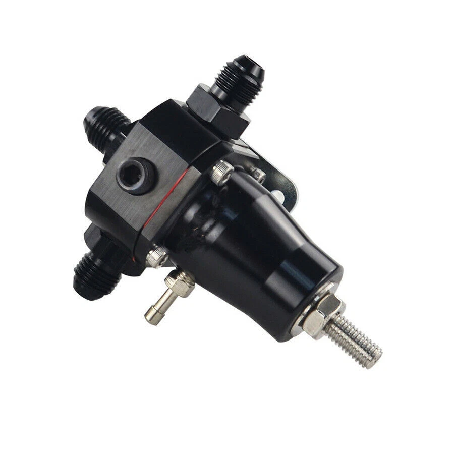 -XNUniversal Regulador de Presión de Combustible de Acero Inoxidable + Medidor + Montaje AN6 30-70 PSI Foto 4 de 4