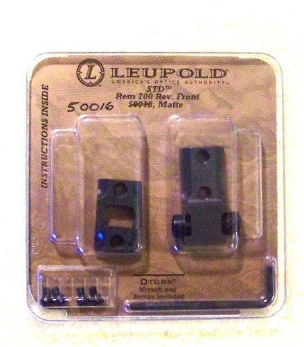 LEUPOLD REMINGTON 700, STD BASE PLATES, Matte, 50016