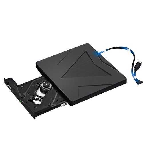 Durable 5Gbps External DVD Drive USB-C&USB-A Interface For CD/DVD/VCD Formats