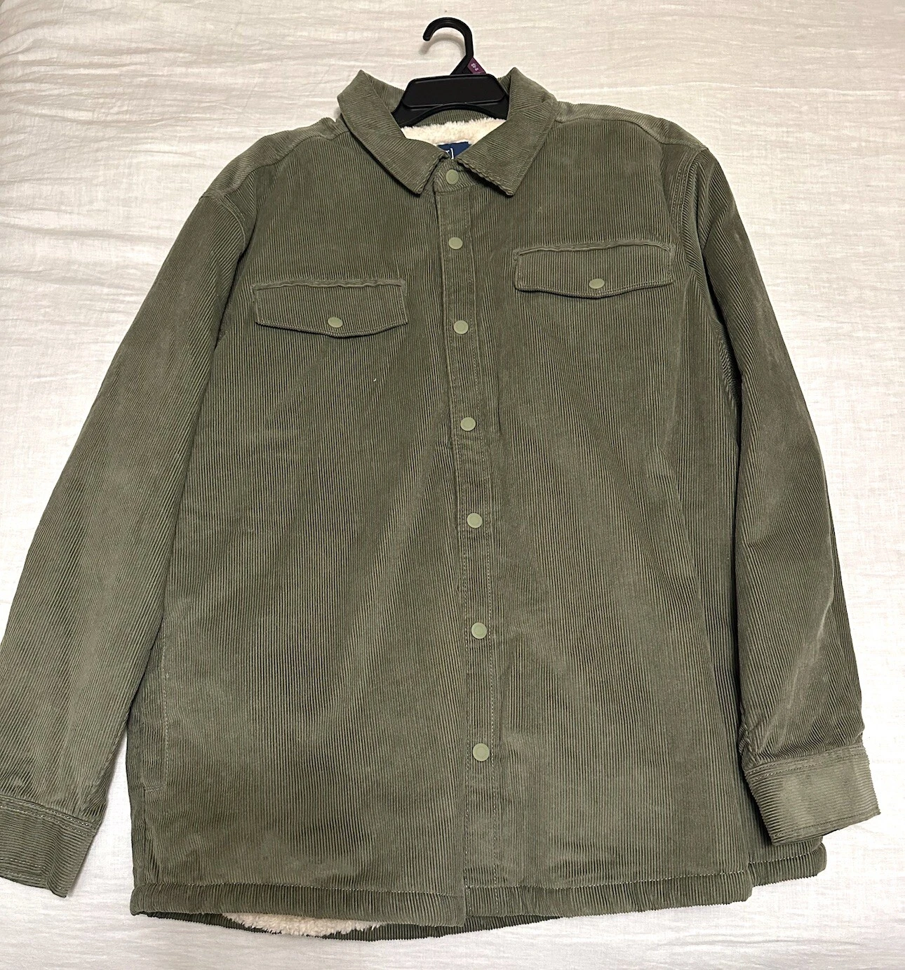 George Men’s Olive Green Button Up Insulated Jacket Size 3XL 54- 56 NWT
Opens in a new window or tab