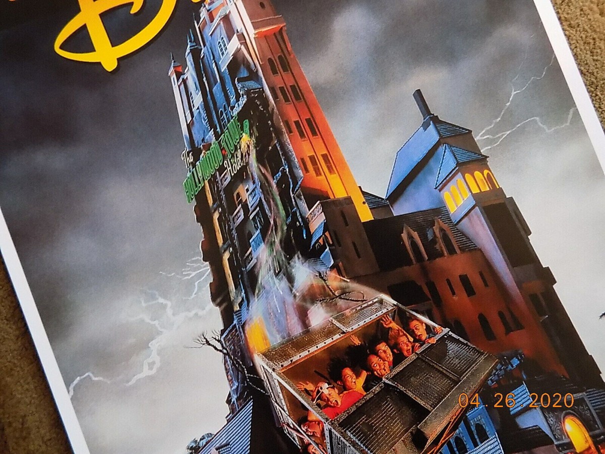 1994 Disney Tower of Terror Twilight Zone 11x17 Poster | eBay