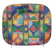 Toro Designs Estcourt Natal Native Aztec Fabric Lined Melamine Trinket Tray