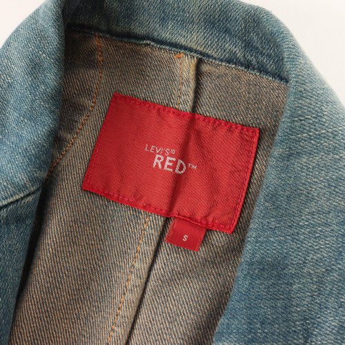 LEVIS RED jacket size: S 00s early model denim GUYS WARPED