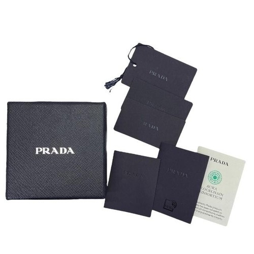 Pulsera PRADA Brazalete Logo Estrás Material Satinado con Caja Auténtica - Imagen 8 de 8