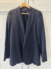 Womens Equipment Depuis 1976 Size M Wool Blazer Navy Blue