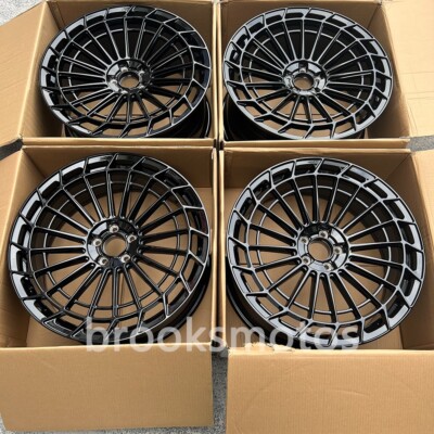22''  FORGED BLACK STYLE STAGGERED WHEELS RIMS FITS FOR 2018+ LEXUS LS 500 XF50