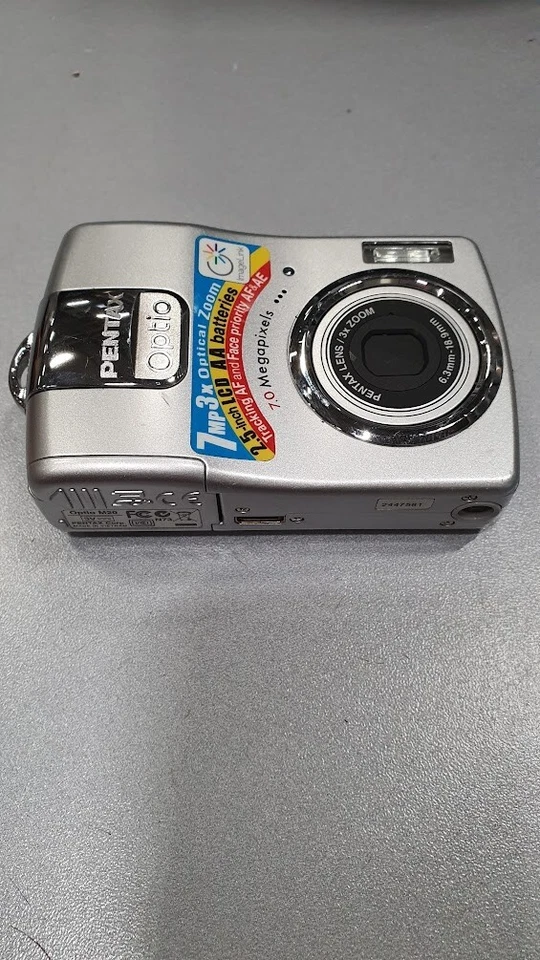 Pentax Optio M20 Digital Mit PENTAX Objektiv 7.0 Mp 3x Optisches Zoom Für Teile - Bild 2 von 4