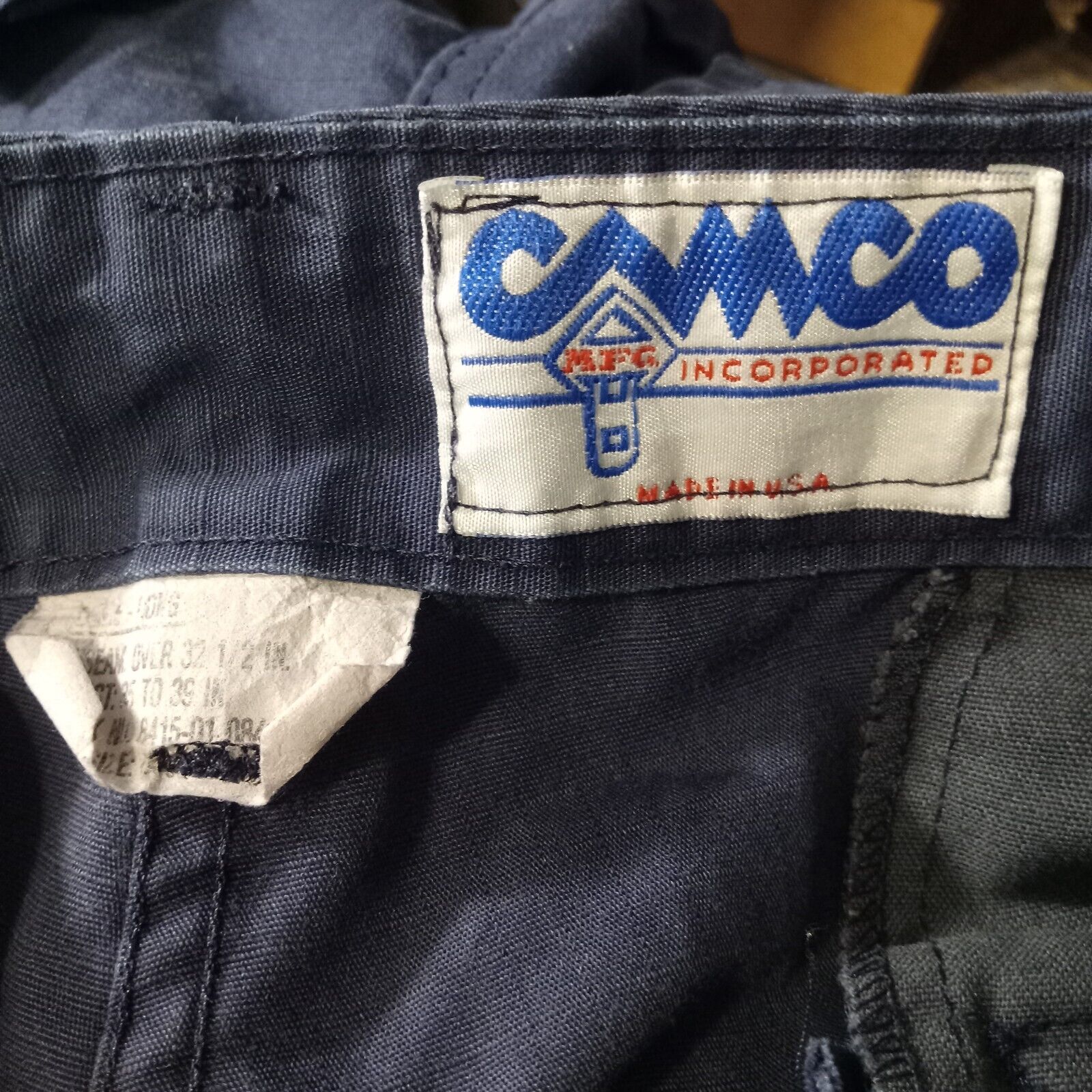 Camco Vintage Utility Cargo Pants Mens Large Long… - image 12