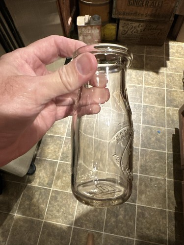 F. Puzman Embossed Half Pint Milk Bottle Cleveland Ohio OH - Picture 6 of 10