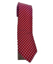 346 Brooks Brothers 100 Silk Red Blue Foulard Mens Necktie Tie 58x3.5