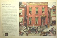 Ford Motor Company 50 Years On American Road Rockwell Art Vintage Print Ad 1953