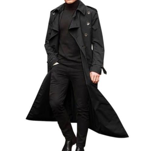 2024 Windproof Coat Outwear Jacket Full length Winter Overcoat
