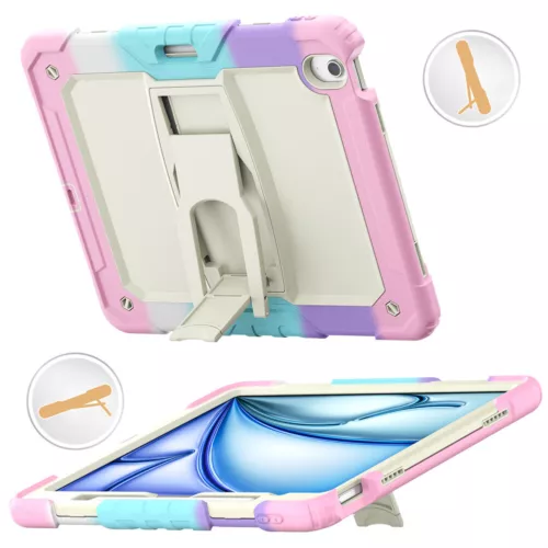 For iPad Pro 13/Air 13 11 inch Heavy Duty Full Body Case Stand Cover with Strap - Picture 2 of 30