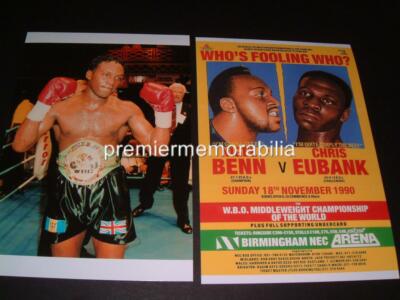 NIGEL BENN v CHRIS EUBANK 1990 THE DARK DESTROYER PHOTOGRAPHS