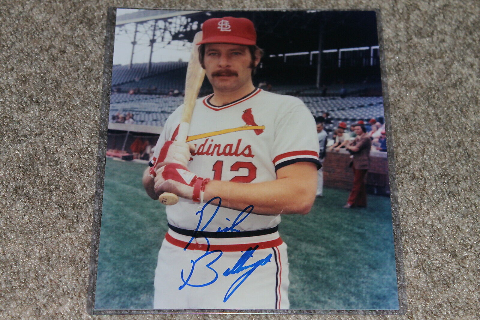 RICH BILLINGS AUTOGRAPHED Challenge the lowest price of Japan ☆ 8X10 CARDINALS Popular shop is the lowest price challenge PHOTO