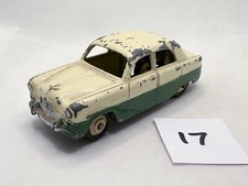 VINTAGE DINKY TOYS #162 FORD ZEPHYR MK1 SALOON CAR DIECAST 1956 GREEN/CREAM GOOD