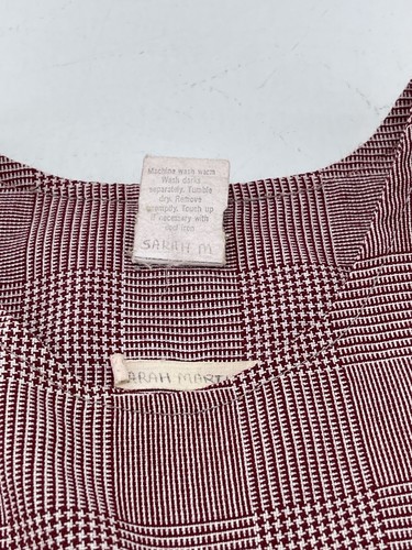 Vtg Dennis Girls School Uniform Red/White Jumper Blouse Sweater Size 7/8/10 - Picture 4 of 12