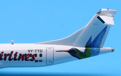 Avión diecast JC Wings 1:400 Caribbean Airlines ATR72-600 modelo 9Y-TTD - Imagen 12 de 13