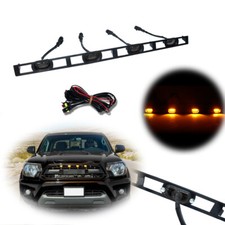 For 2012-15 Toyota Tacoma Amber Front Grille Led Lights Assembly Wwire Harness For 2012-15 Toyota Tacoma Amber Front Grille Led Lights Assembly Wwire Harness