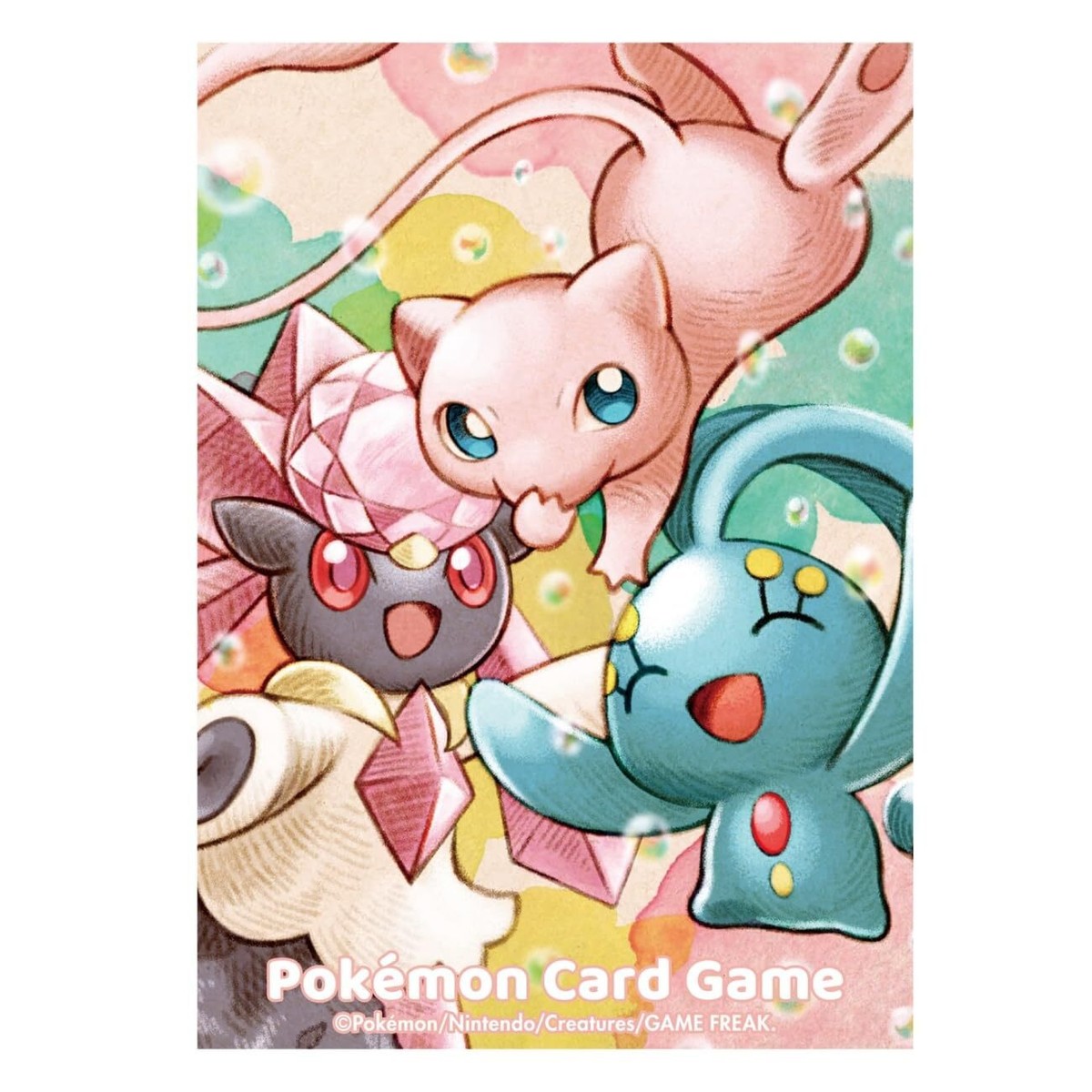 Pokemon Center Original Card Game Sleeve Mew Manaphy Diancie 64