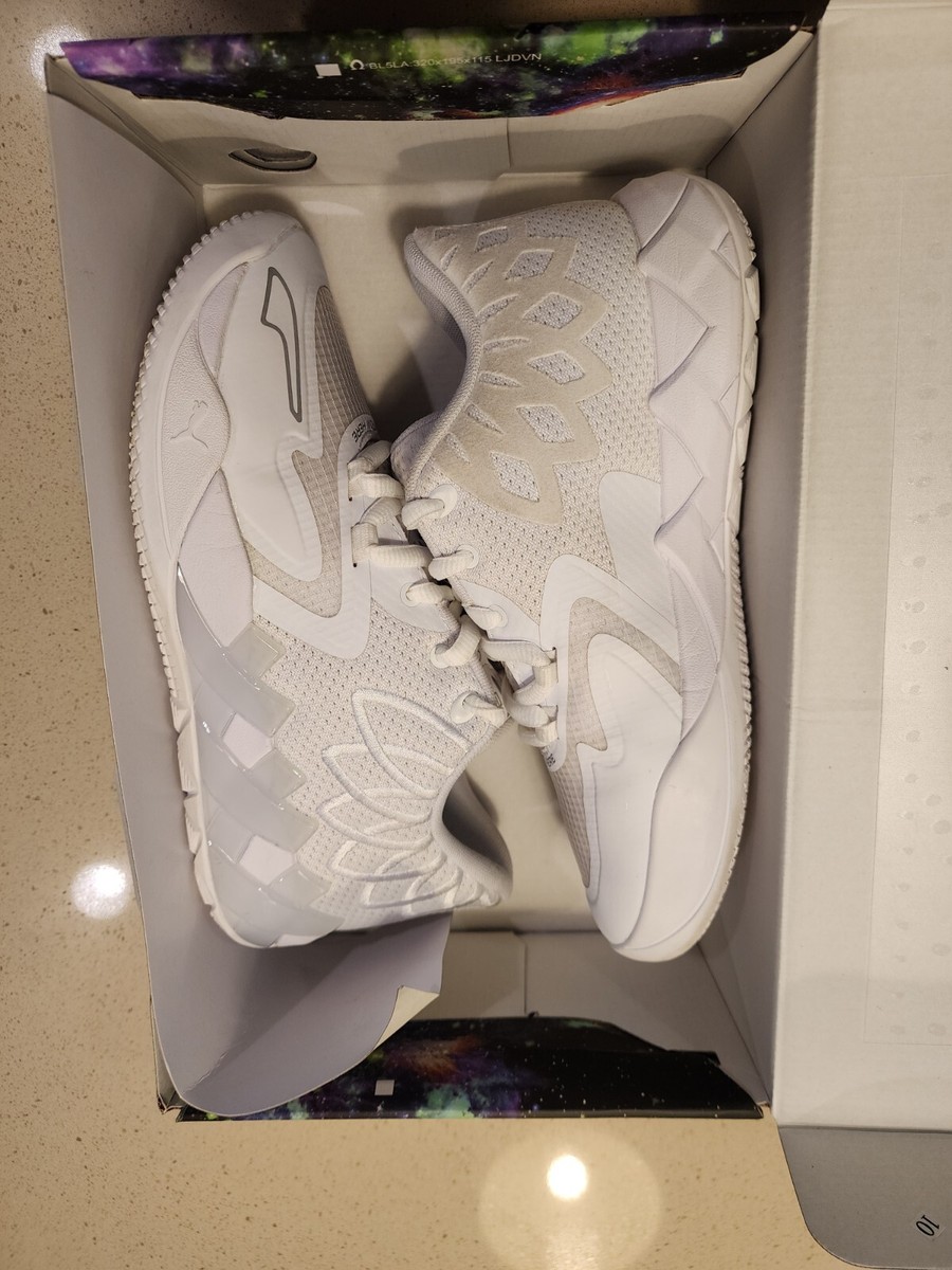 Puma MB.01 MB1 Low Triple White Silver GS Size 5.5Y | eBay