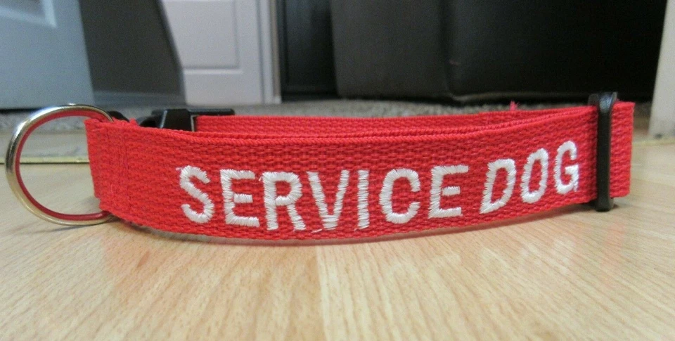 Service Dog Collar and 6' Leash Set Custom Made Service Dog Collar and Leash Set - Image 3 of 4