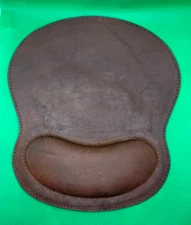 Leather Mouse Pad with Wrist Rest Support & Non-Slip Base , Durable Ergonomic